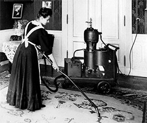 Принцип работы пылесоса разработали в 19 веке